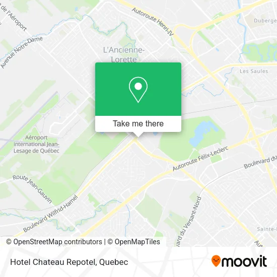 Hotel Chateau Repotel map