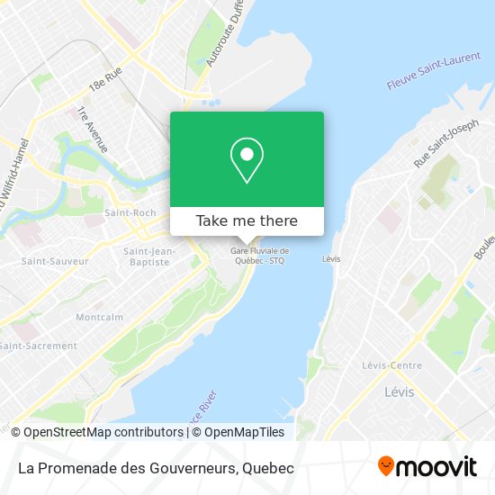 La Promenade des Gouverneurs map