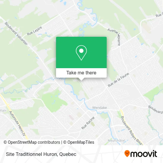 Site Traditionnel Huron map