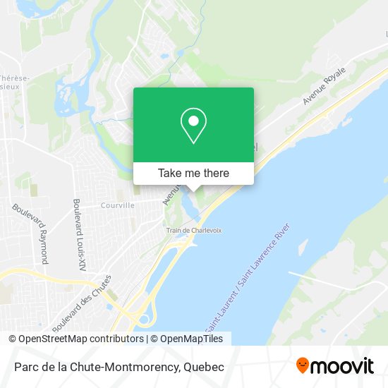 Parc de la Chute-Montmorency map