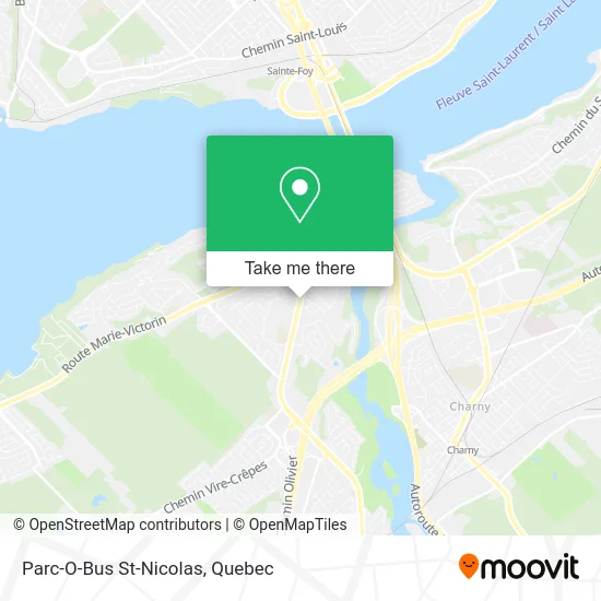 Parc-O-Bus St-Nicolas map
