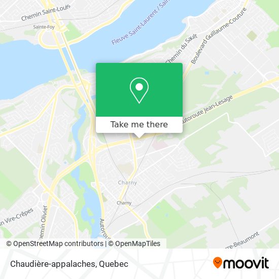 Chaudière-appalaches map