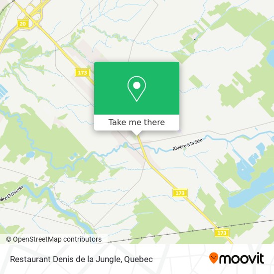 Restaurant Denis de la Jungle map