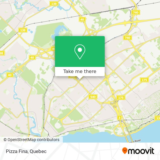 Pizza Fina map