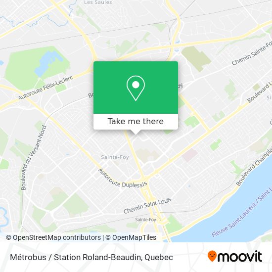 Métrobus / Station Roland-Beaudin map