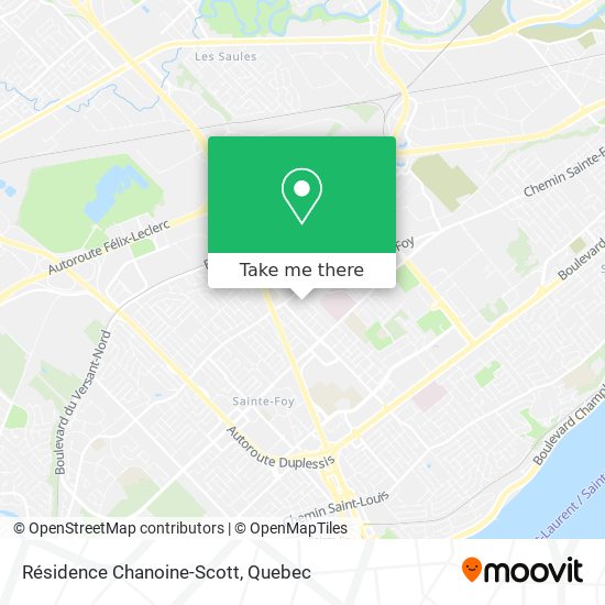 Résidence Chanoine-Scott map