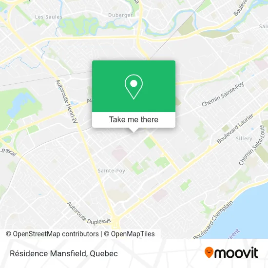Résidence Mansfield map