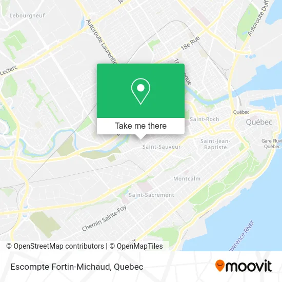 Escompte Fortin-Michaud map