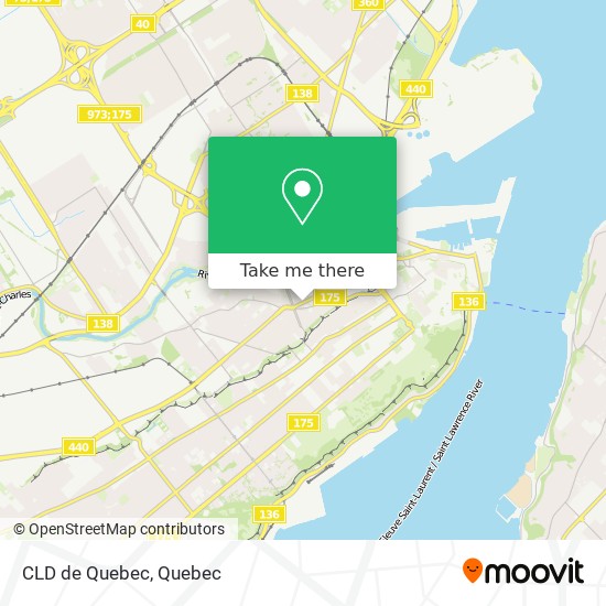 CLD de Quebec map