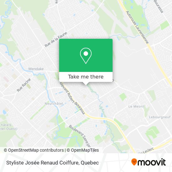 Styliste Josée Renaud Coiffure map