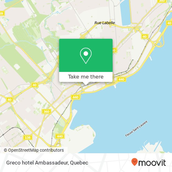 Greco hotel Ambassadeur map