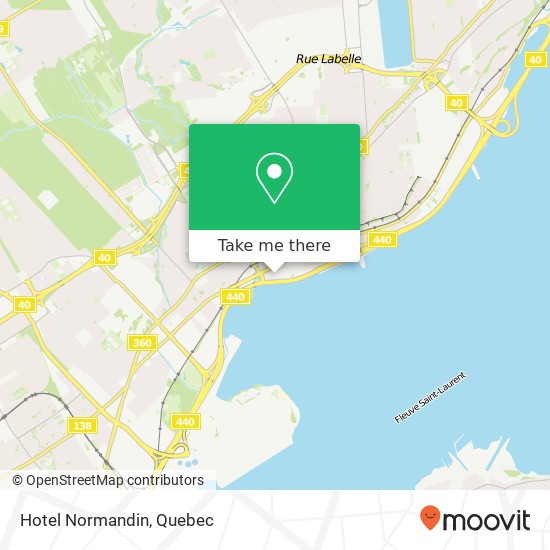 Hotel Normandin map