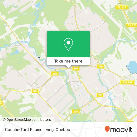 Couche-Tard Racine Irving map