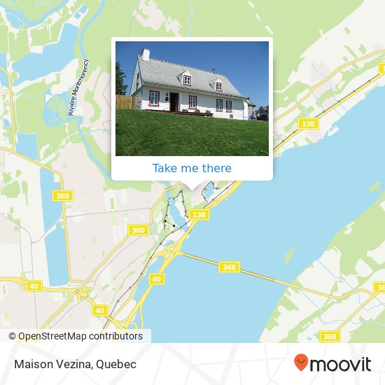 Maison Vezina map