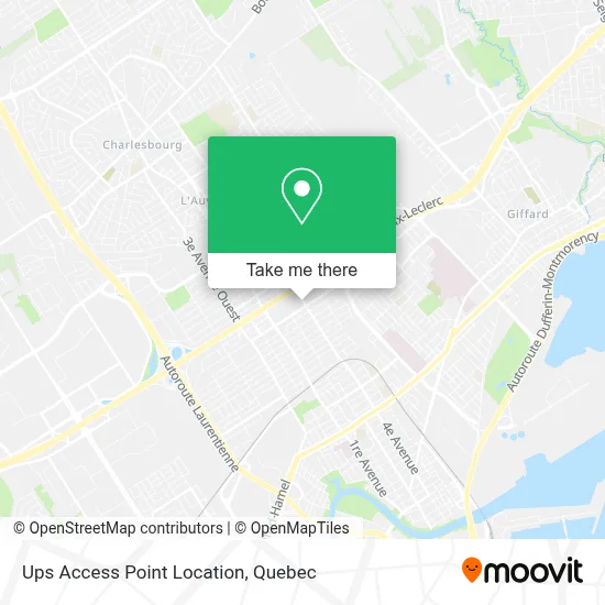Ups Access Point Location map