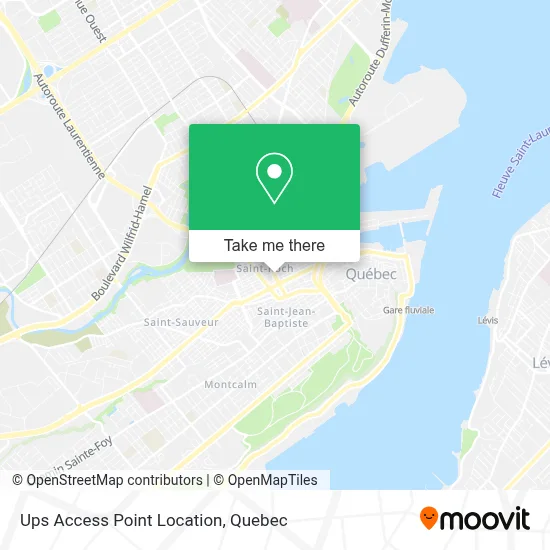 Ups Access Point Location map