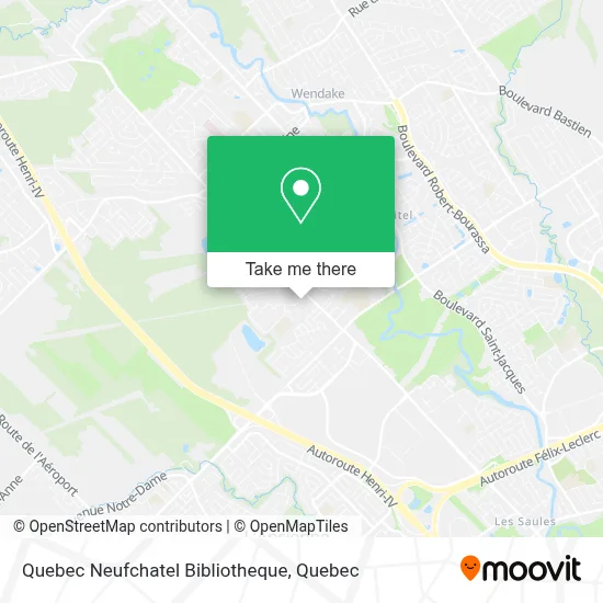 Quebec Neufchatel Bibliotheque map