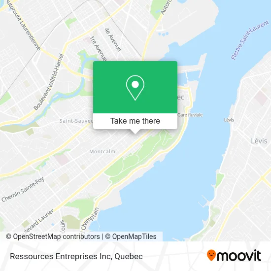 Ressources Entreprises Inc map