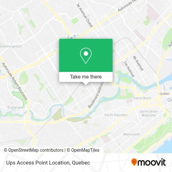 Ups Access Point Location map