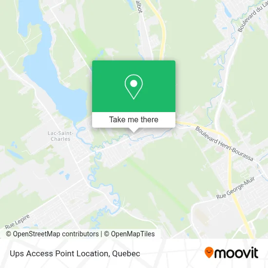 Ups Access Point Location map