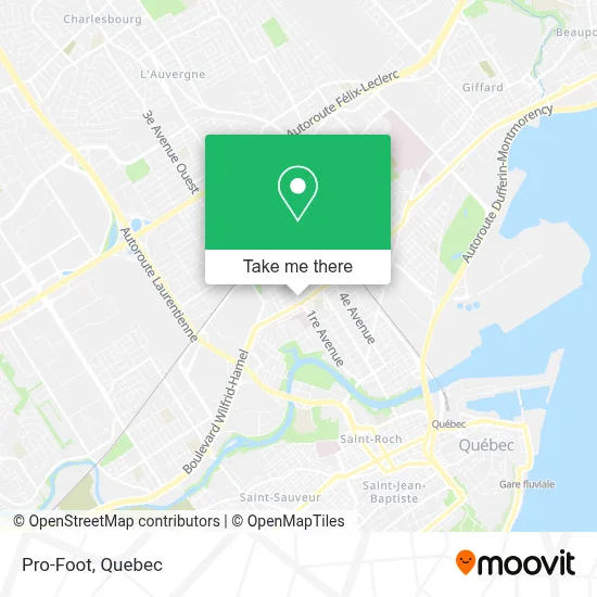 Pro-Foot map
