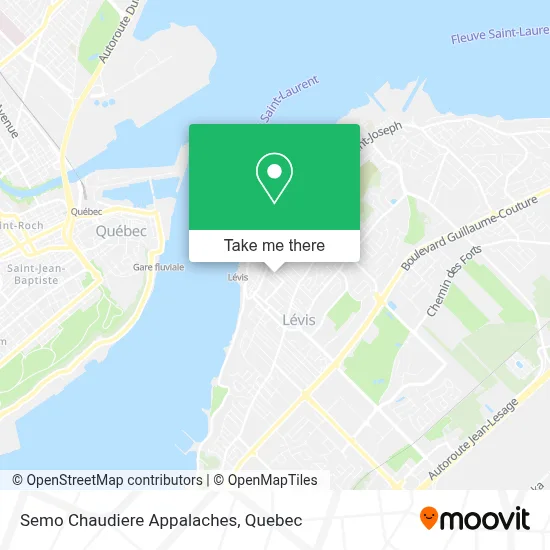 Semo Chaudiere Appalaches map