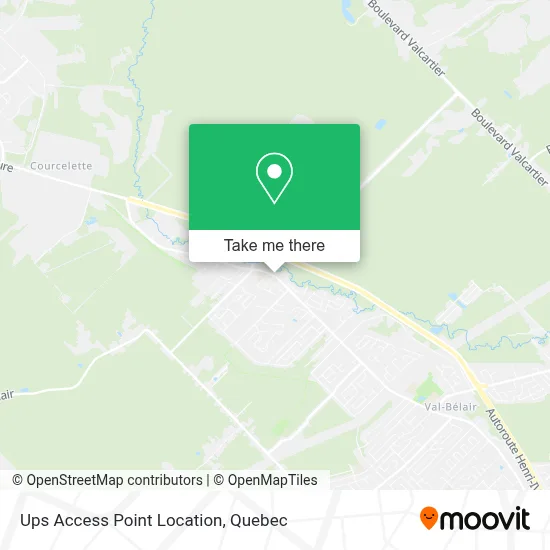 Ups Access Point Location map