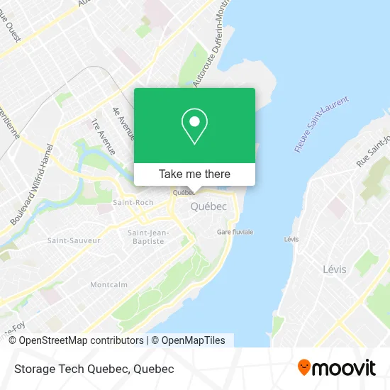 Storage Tech Quebec map