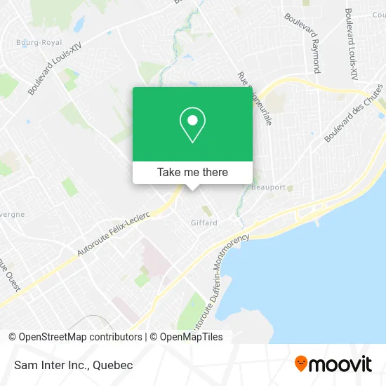 Sam Inter Inc. map