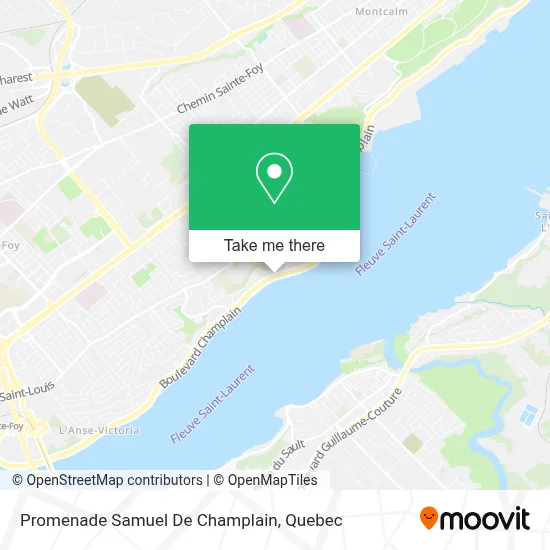 Promenade Samuel De Champlain map
