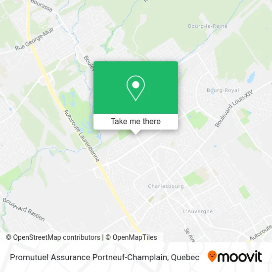 Promutuel Assurance Portneuf-Champlain map
