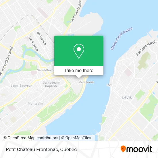Petit Chateau Frontenac map