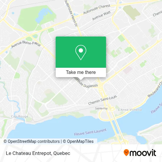Le Chateau Entrepot map