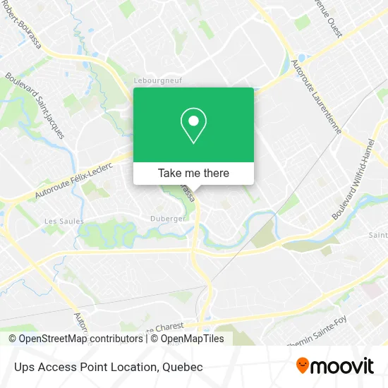 Ups Access Point Location map
