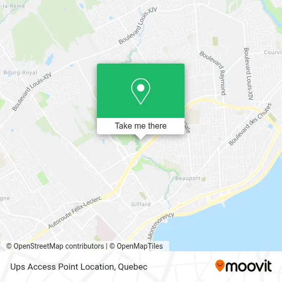 Ups Access Point Location map