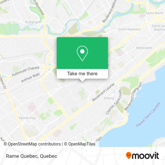 Rame Quebec map