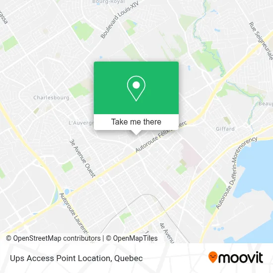 Ups Access Point Location map