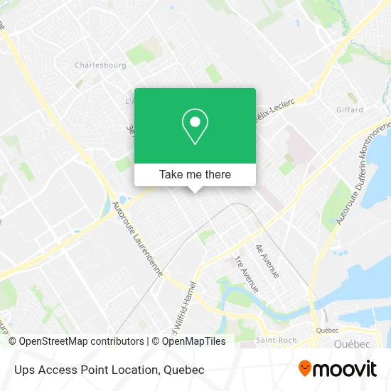 Ups Access Point Location map