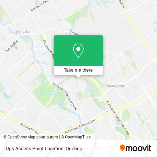 Ups Access Point Location map