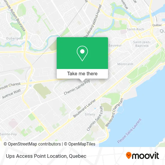 Ups Access Point Location map