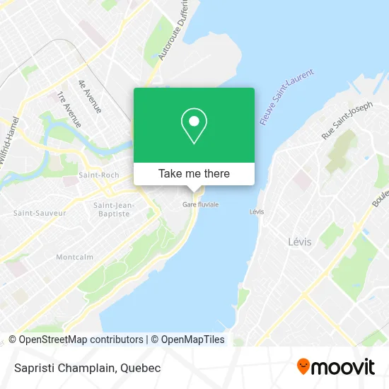 Sapristi Champlain map