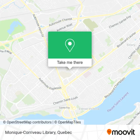 Monique-Corriveau Library map