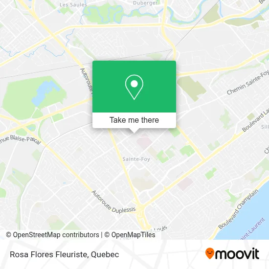 Rosa Flores Fleuriste map