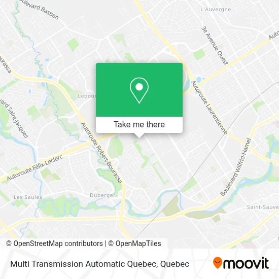 Multi Transmission Automatic Quebec map