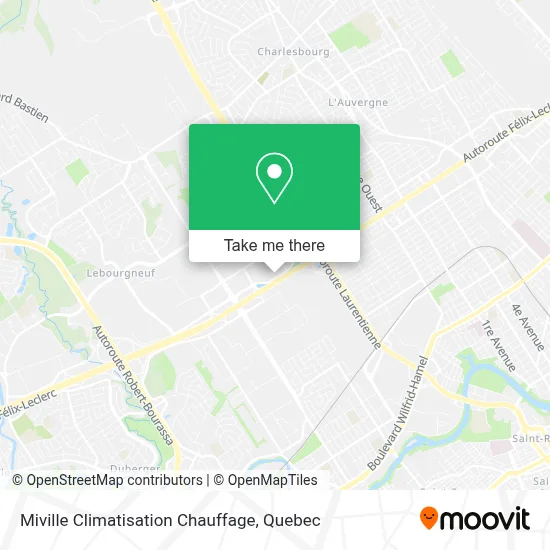 Miville Climatisation Chauffage map