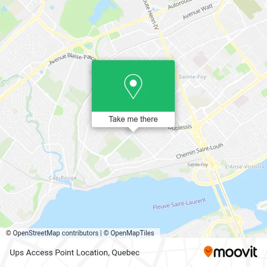 Ups Access Point Location map