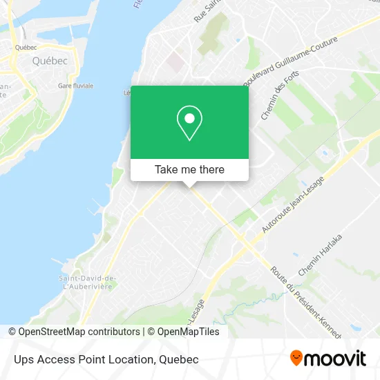 Ups Access Point Location map