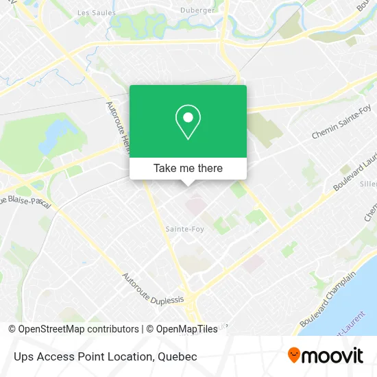 Ups Access Point Location map