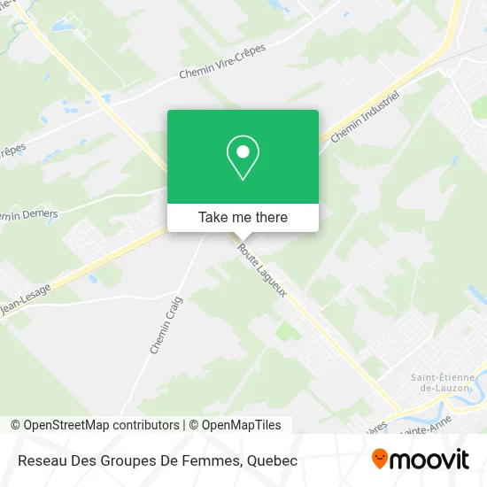 Reseau Des Groupes De Femmes map