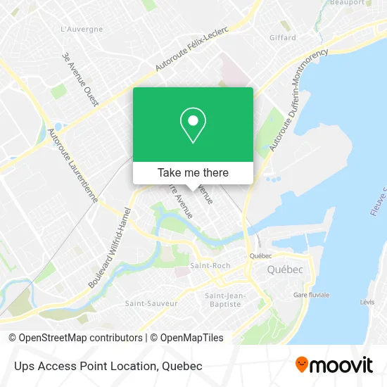Ups Access Point Location map